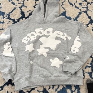 Staple Gray Hoodie with White Graphic